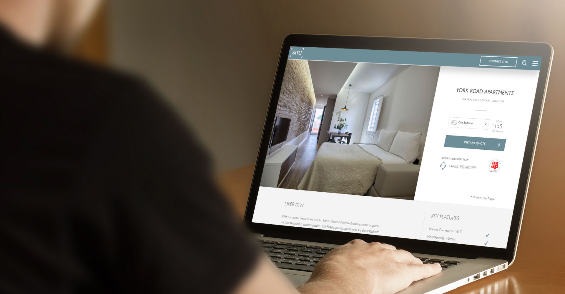 Web design Exeter for SITU Serviced Apartments